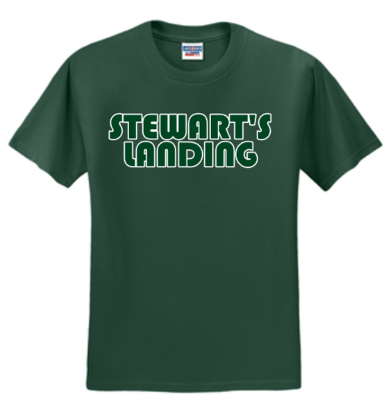 Stewart's Landing - Retro Outlined Short Sleeve T Shirt