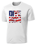 2023 CMDL Championships - DIVE MOM Performance SS T Shirt (White or Silver) (Unisex or Lady Cut)