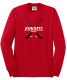 NCHS Field Hockey - Official Long Sleeve T Shirt (White, Black, Red or Grey) - ALL SIZES