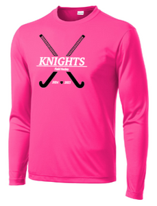 NCHS Field Hockey - Official Long Sleeve Performance Shirt (Black, White, Grey, Pink or Red)