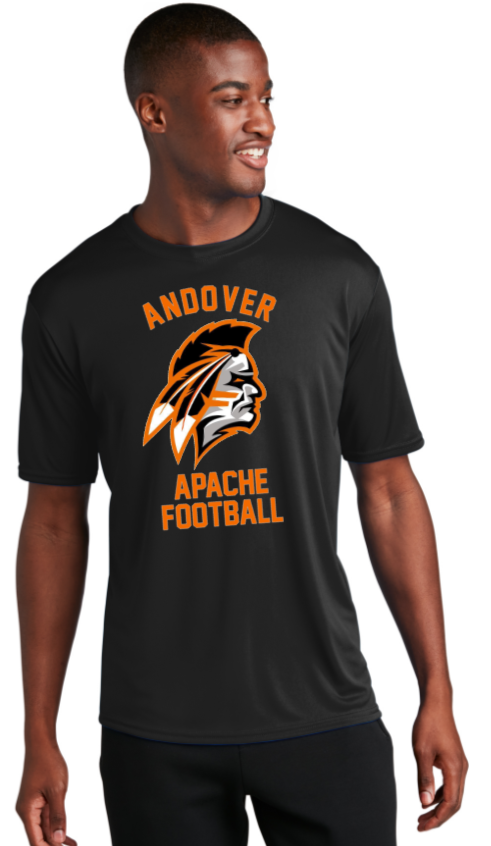 Apache Football - Official Performance Short Sleeve Shirt (Black, White or Grey)