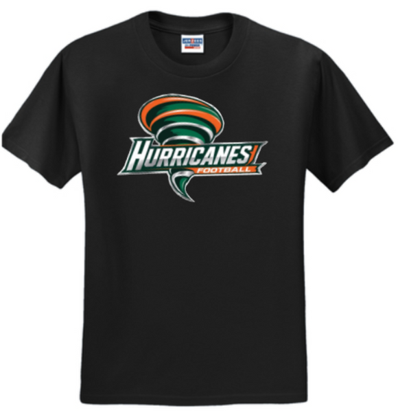 Hurricanes Football - Black Short Sleeve Shirt