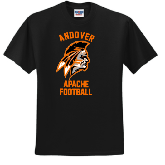 Apache Football - Short Sleeve Shirt (Black or White)