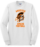 Apache Football - Long Sleeve T Shirt (Black or White)