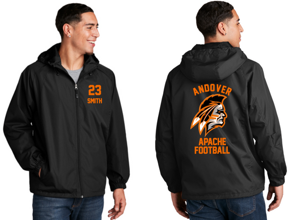 Apache Football - Hooded Raglan Jacket