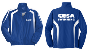 GBSA - Blue Windbreaker Full Zip Jacket