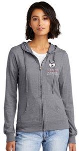 St. Joseph School - Stacked Wolfie Lady's Full Zip Lightwieght Hoodie