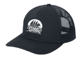 Stewarts Landing - Printed Snapback Trucker Hat (Black, Navy Blue, Black and White)