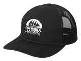 Stewarts Landing - Printed Snapback Trucker Hat (Black, Navy Blue, Black and White)