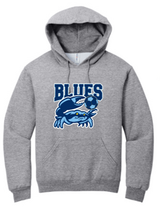 BLUES Soccer - Grey Hoodie Sweatshirt