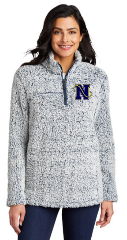 NAAC Swimming - Lady COZY 1/4 Zip - Navy/Heather N Logo - (Embroidered)