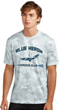 Blue Heron Lacrosse - Camo Hex Short Sleeve Shirt (Blue, Gold or White)