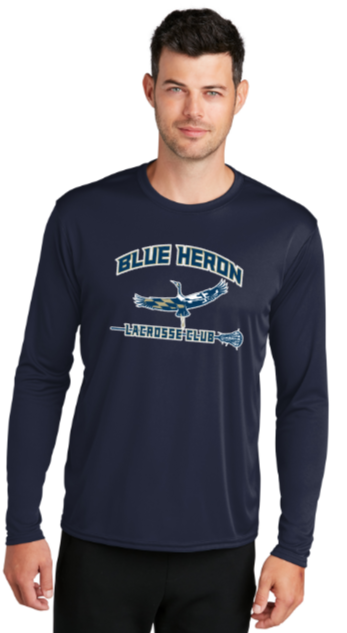 Blue Heron - Official Performance Long Sleeve (Navy Blue or Silver)