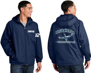 Blue Heron Lacrosse - Hooded Raglan Jacket
