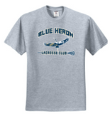 Blue Heron Lacrosse - SS T Shirt (Navy Blue, White or Grey)