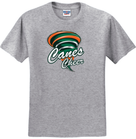 Canes Cheer - Grey Short Sleeve Shirt