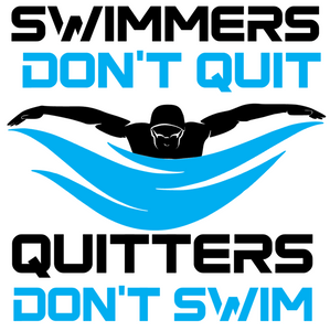CMSL Divisional Champs - SWIMMERS DONT QUIT Sleeve Shirt (Performance or Cotton)