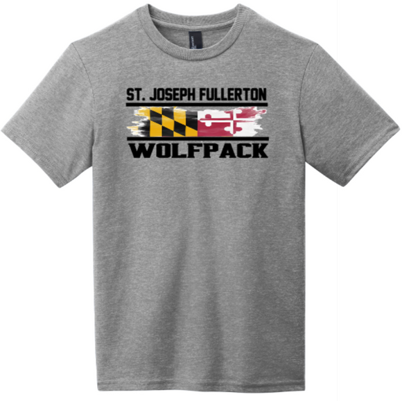 St. Joseph - MD Flag Grey Frost District Short Sleeve Shirt