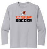 CSP Soccer - Official Long Sleeve T Shirt (White, Black or Grey)