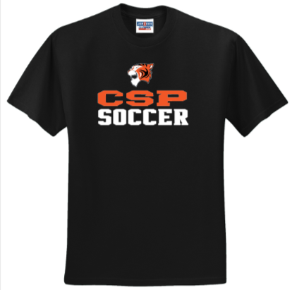 CSP Soccer - Official Short Sleeve T Shirt (White, Black or Grey)