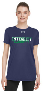 Integrity - Navy Blue Under Armour Lady Short Sleeve T Shirt