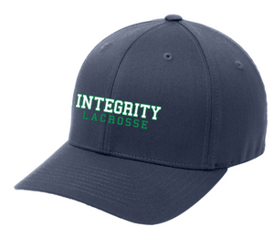 Integrity - Navy Blue Flex Fit Hat (Embriordered)