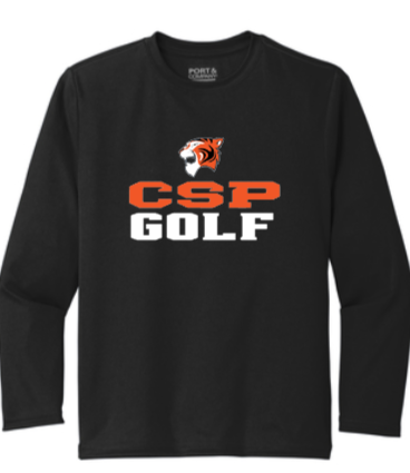 CSP Golf - Official Long Sleeve T Shirt (White, Black or Grey)
