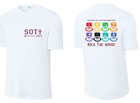 2024 SOTI Homecoming - ADULT White Performance SS T Shirt