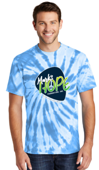 Mark's Hope - Short Sleeve Tie Dye Shirt (Blue)