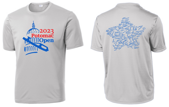 Potomac Open 2023 - Official Tournament Short Sleeve Performance(White or Grey)