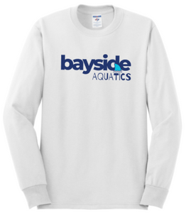 Bayside - FIN - White Long Sleeve Shirt (Youth and Adult)