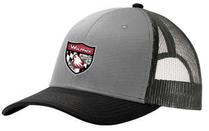 St. Joseph - Grey and Black Shield Snapback Trucker Hat (Printed)