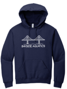 Bayside - Classic Navy Blue Hoodie Sweatshirt (Youth and Adult)