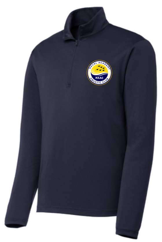 NAAC - Jets - Navy Blue 1/4 Zip Pullover (Unisex, Youth or Lady Cut)