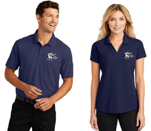 Lamb of God School - Navy Blue Dry Zone Grid Polo (Unisex or Ladies)