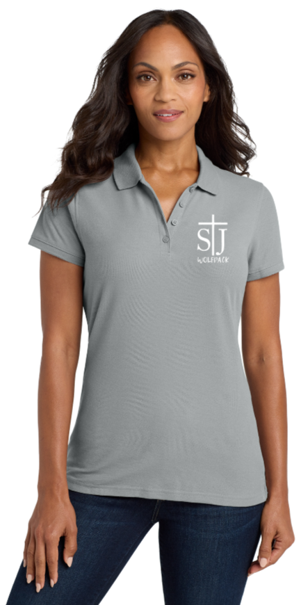 St. Joseph - St. J Wolfpack Lady Polo (Printed)