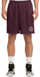 St. Joseph School - Adult Training Shorts - St. J Logo (Black or Maroon)