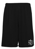 St. Joseph School - Youth Training Shorts - St. J logo (Black or Graphite)