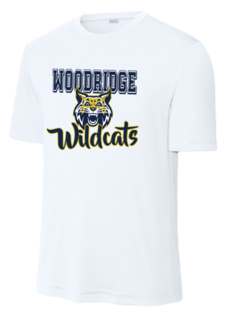 Woodridge Elementary - Woodridge White Performance Short Sleeve Shirt (Youth and Adult)