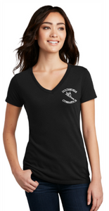 Docksiders - Black Women's Perfect Blend V-Neck (Printed)