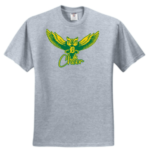 Dundalk Cheer - OWLS Short Sleeve T Shirt (Green, White or Grey)
