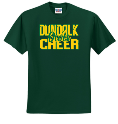 Dundalk Cheer - Official Short Sleeve T Shirt (Green, White or Grey)