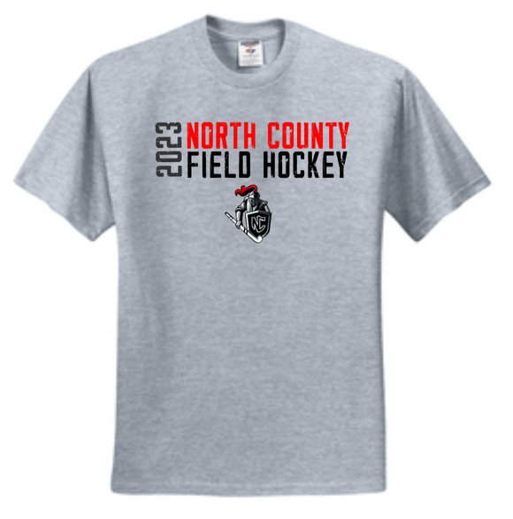 NCHS Field Hockey - Official Short Sleeve T Shirt (Black, White, Grey, Pink or Red)