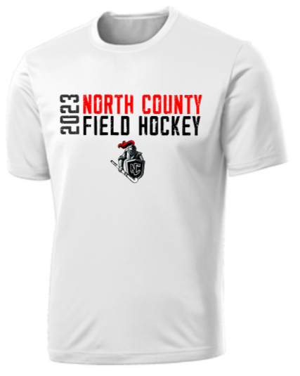 NCHS Field Hockey - Official Performance Short Sleeve (White, Black, Silver, Pink or Red)