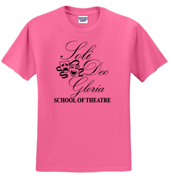 Soli Deo Gloria - Theatre Pink Short Sleeve Shirt (Youth or Adult)