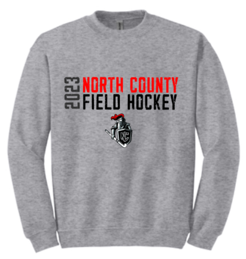 NCHS Field Hockey - Official Crew Neck Sweatshirt (White, Grey, Black, Red or Pink)