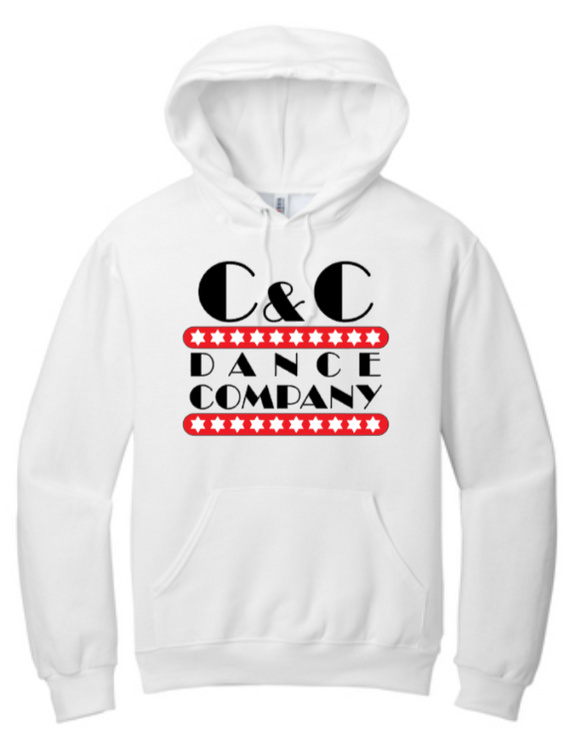 C & C Dance - White Hoodie (Youth and Adult)