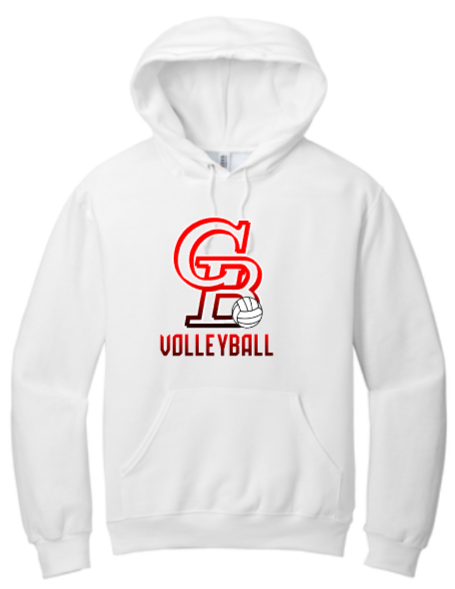 GB Volleyball - Official Hoodie Sweatshirt (Red, Black and White)