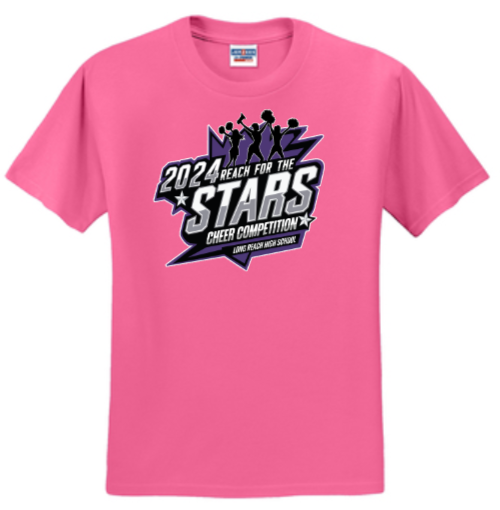 Reach for the Stars - Cheer Competition SHORT SLEEVE SHIRT (Grey