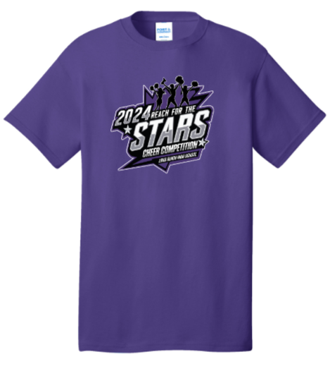 Reach for the Stars - Cheer Competition SHORT SLEEVE SHIRT (Grey